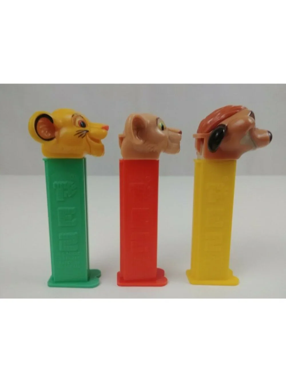 Vintage Lot of 3 Lion King Pez Dispensers Simba, Nala, & Timone